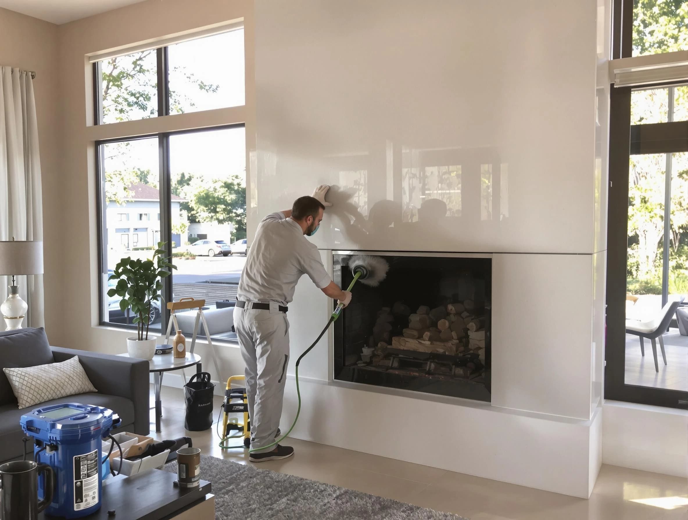 Shackle Island Chimney Sweep performing thorough soot removal in Shackle Island, TN